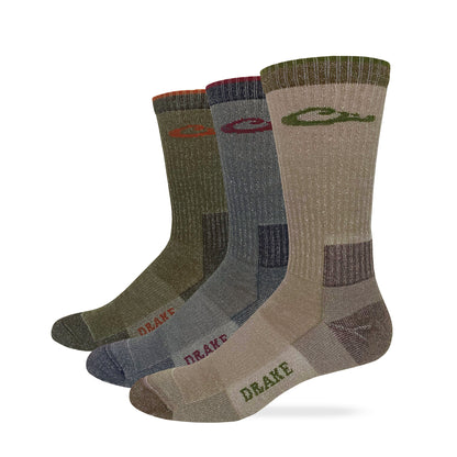 Drake Merino Wool Casual Crew Year Round Wear 1 Pair Pack