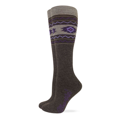 Wrangler Ladies Merino Wool Aztec Knee High Socks 1 Pair