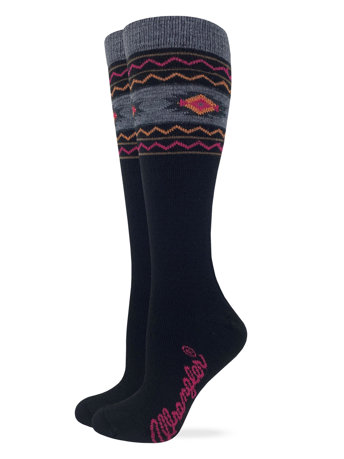 Wrangler Ladies Merino Wool Aztec Knee High Socks 1 Pair