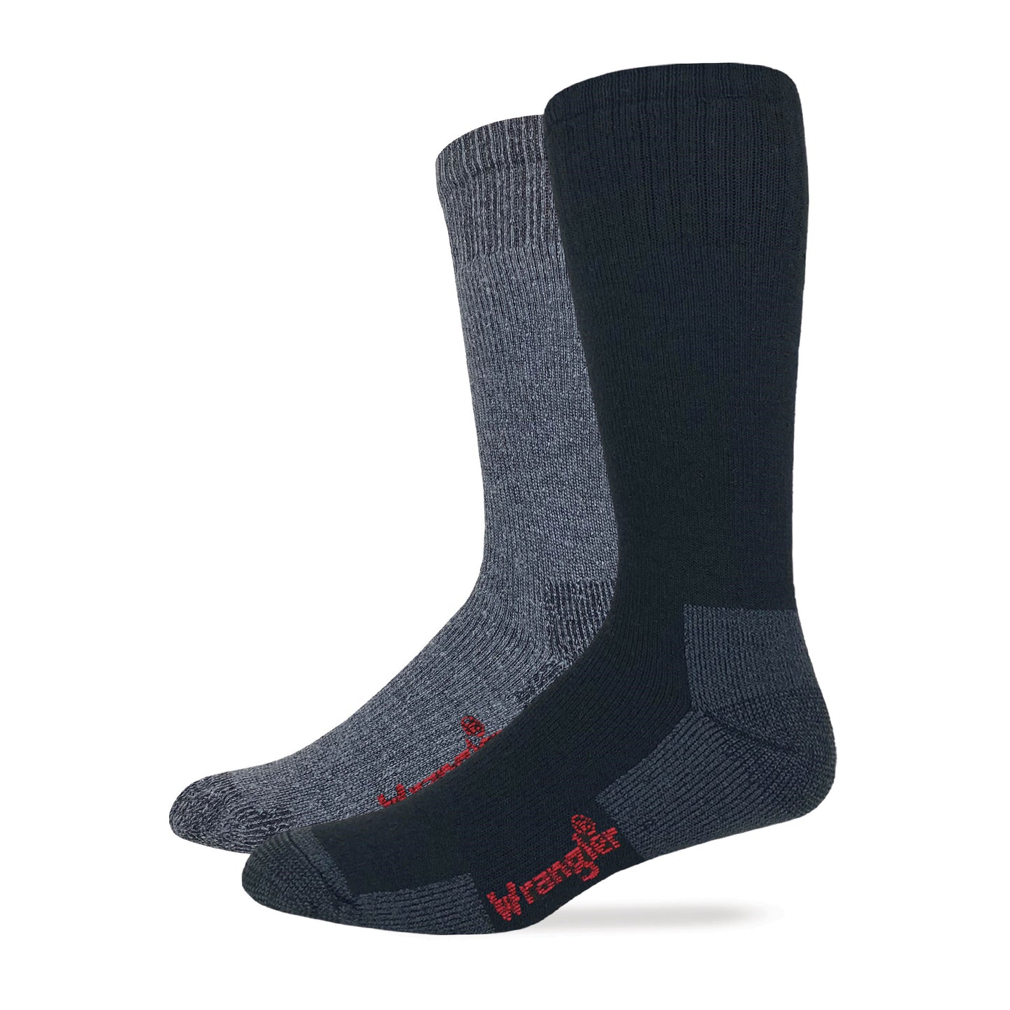 Wrangler Men's Ultra Dri Merino Wool Blend Work Socks 2 Pair