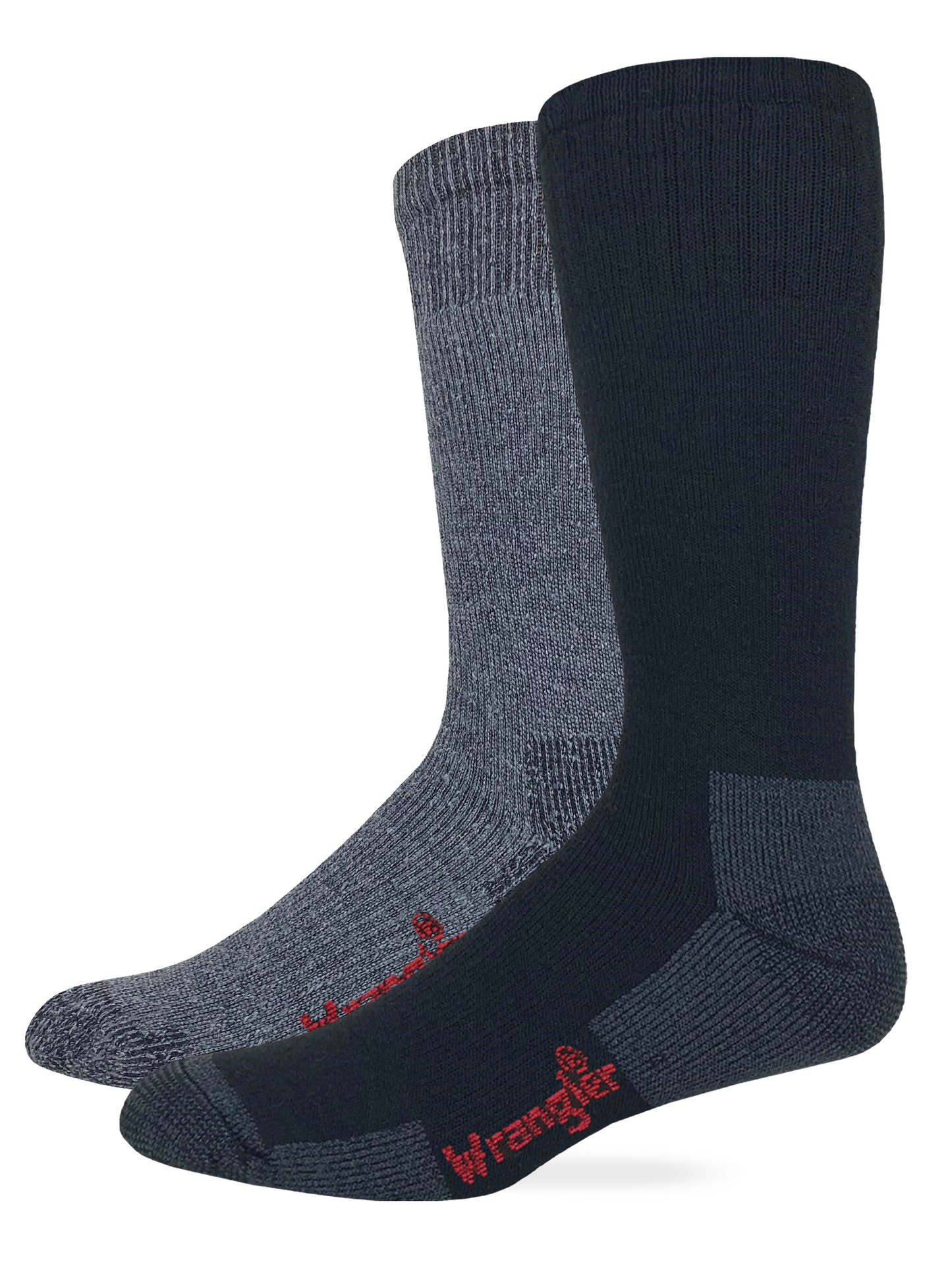 Wrangler Men's Ultra Dri Merino Wool Blend Work Socks 2 Pair