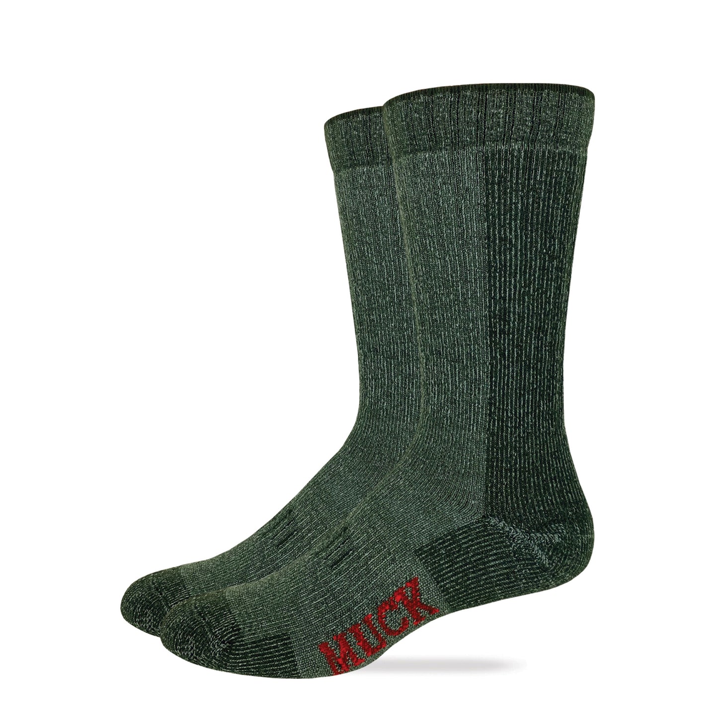 Muck Boot Mens Merino Wool Heavyweight Mid Calf Boot Socks 2 Pair Pack
