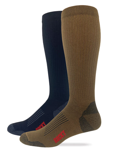 Rocky Mens Ultra Dri Compression Tall Boot Socks 1 Pair Pack