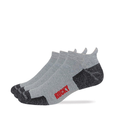 Rocky Mens Cotton Full Cushion Low Cut Heel Tab Socks 3 Pair Pack