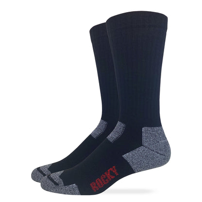 Rocky Mens Ultra Dri Full Cushion Mid Calf Boot Socks 2 Pair Pack