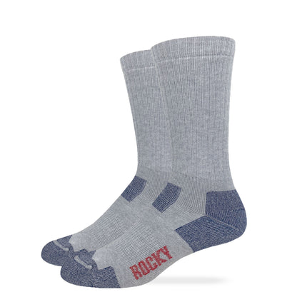Rocky Mens Ultra Dri Full Cushion Mid Calf Boot Socks 2 Pair Pack