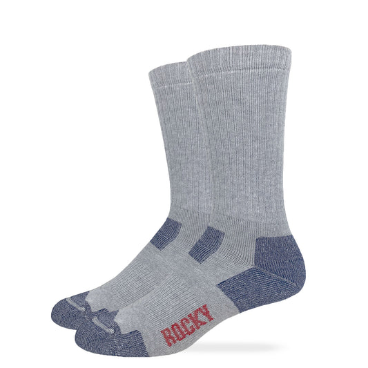 Rocky Mens Ultra Dri Full Cushion Mid Calf Boot Socks 2 Pair Pack