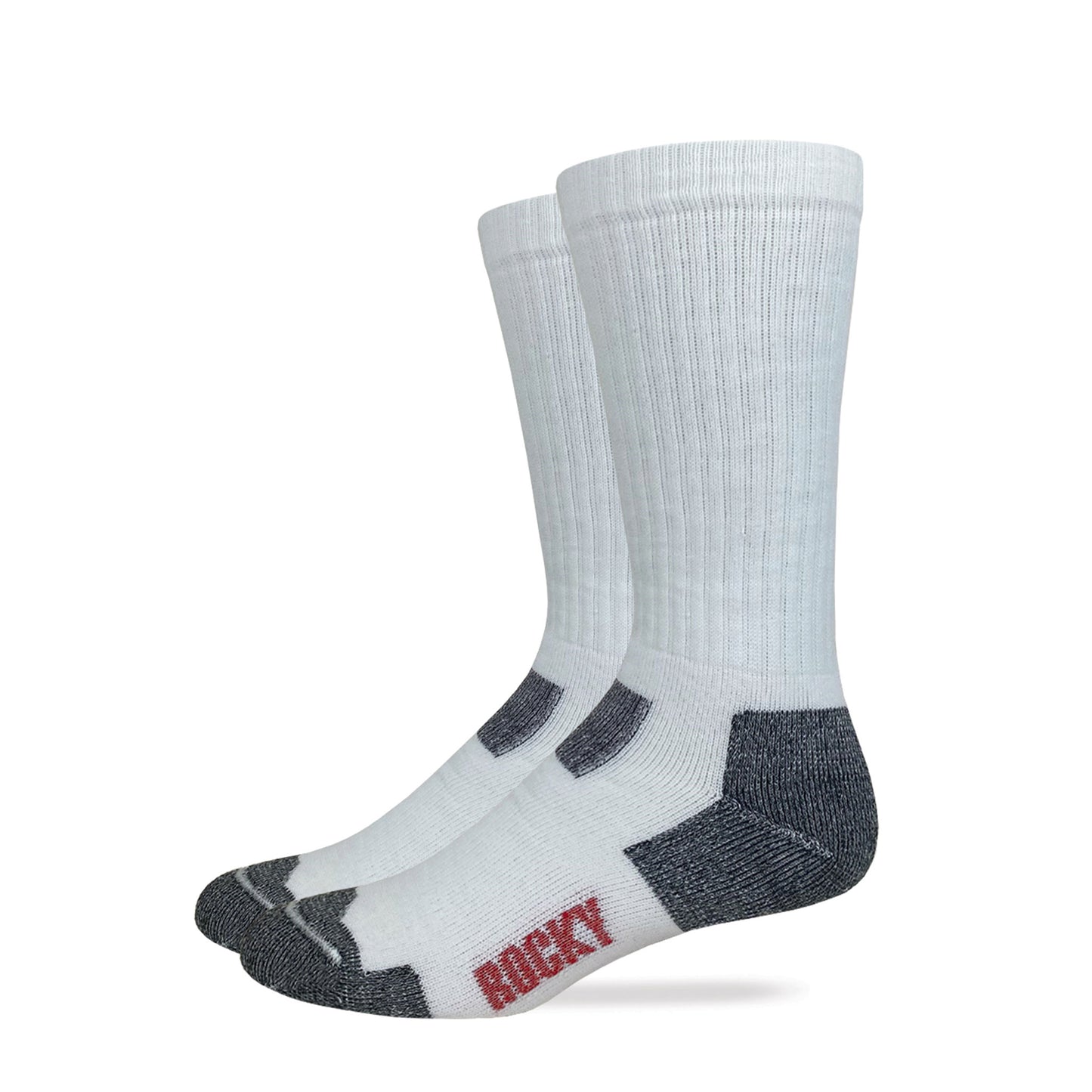 Rocky Mens Ultra Dri Full Cushion Mid Calf Boot Socks 2 Pair Pack
