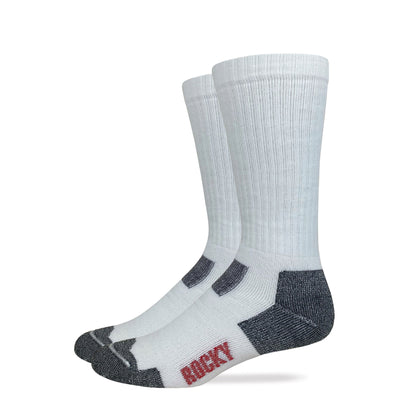 Rocky Mens Ultra Dri Full Cushion Mid Calf Boot Socks 2 Pair Pack