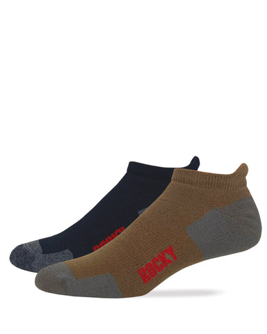 Rocky Mens Ultra Dri Low Cut Heel Tab Socks 2 Pair Pack