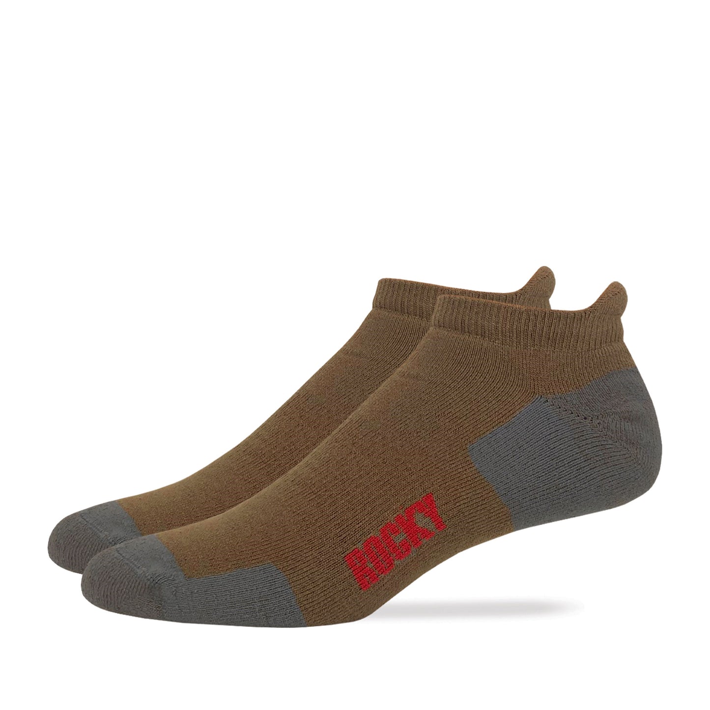 Rocky Mens Ultra Dri Low Cut Heel Tab Socks 2 Pair Pack