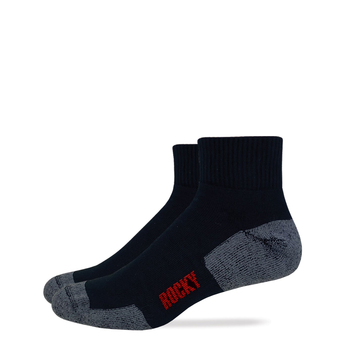 Rocky Mens Ultra Dri Full Cushion Quarter Socks 2 Pair Pack