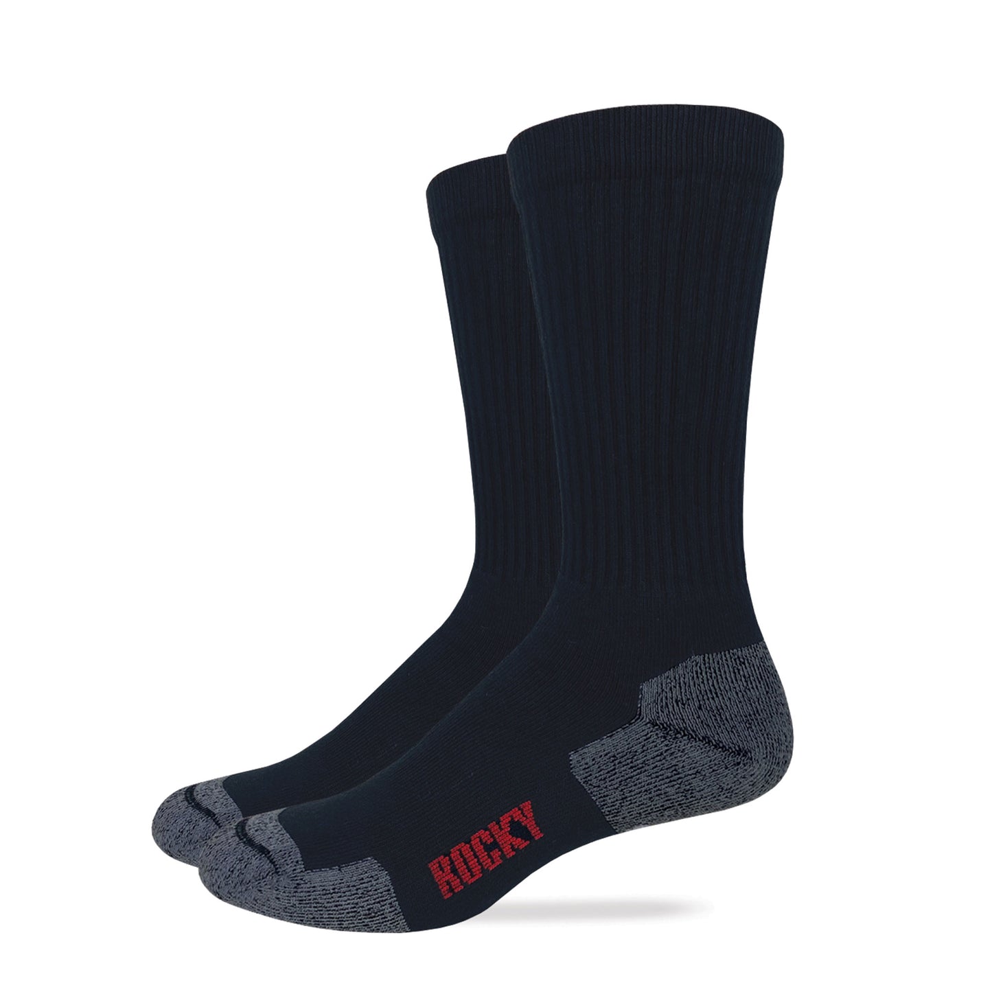 Rocky Mens Ultra Dri Full Cushion Crew Socks 2 Pair Pack
