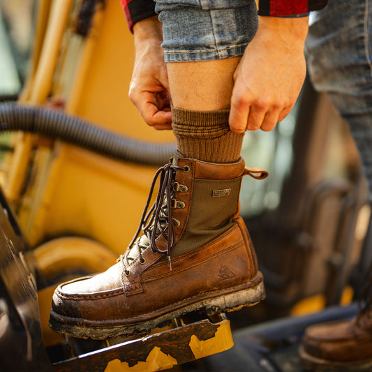 Rocky Mens Ultra Dri Full Cushion Crew Socks 2 Pair Pack