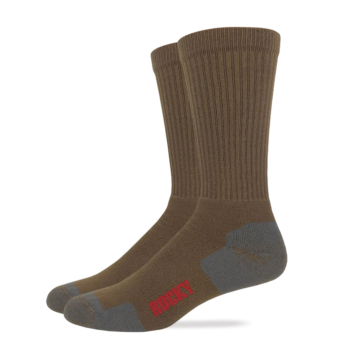 Rocky Mens Ultra Dri Full Cushion Crew Socks 2 Pair Pack