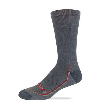 Rocky Mens Merino Wool Lightweight Year Round Crew Socks 1 Pair Pack