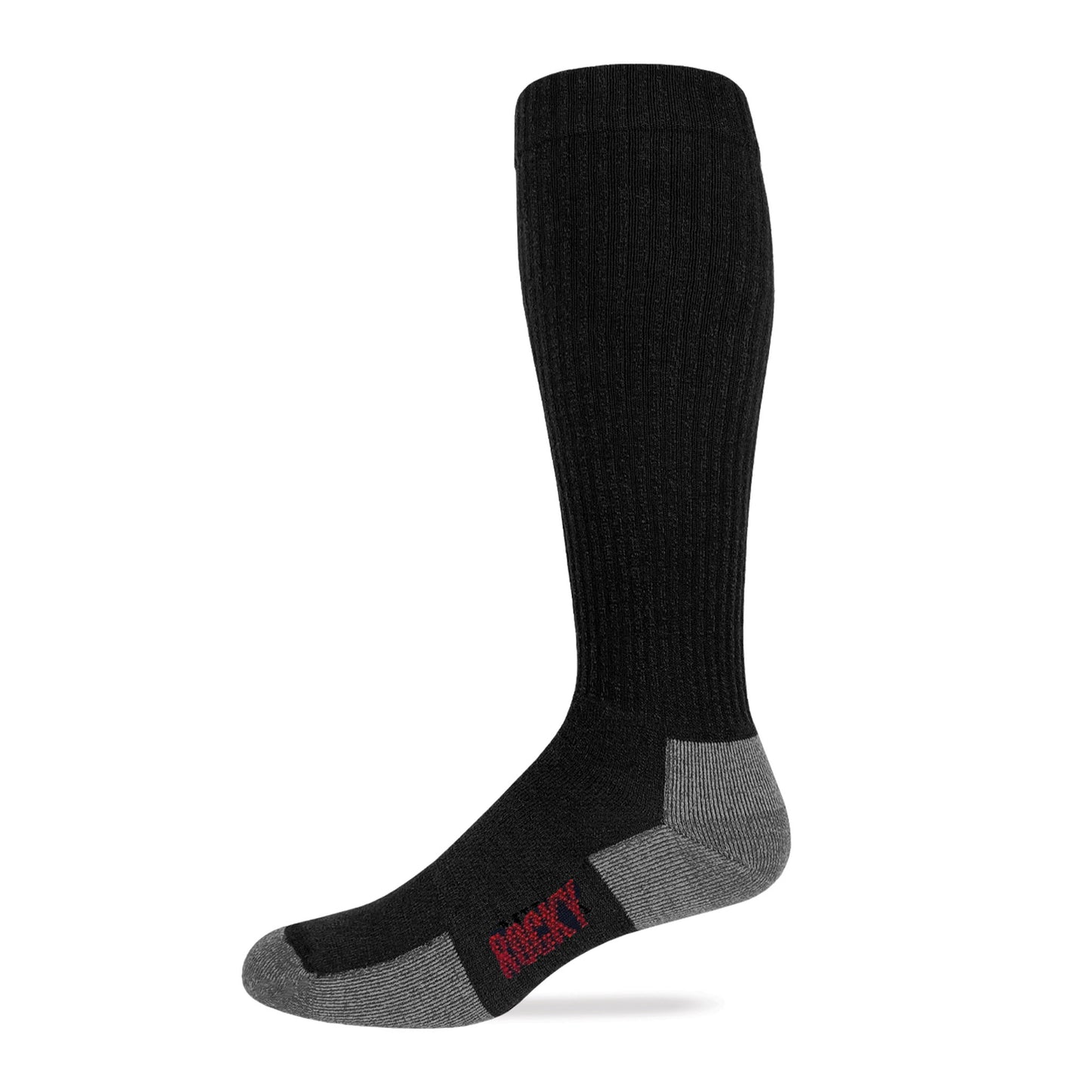 Rocky Mens Merino Wool over the calf All Season Boot Socks 1 Pair Pack