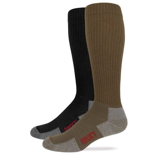 Rocky Mens Merino Wool over the calf All Season Boot Socks 1 Pair Pack