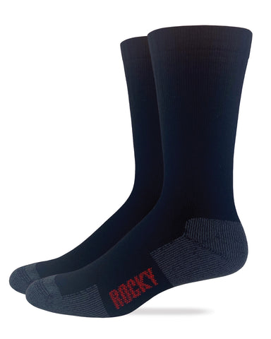 Rocky Mens Merino Wool Blend Full Cushion Mid Calf Boot Socks 2 Pair Pack