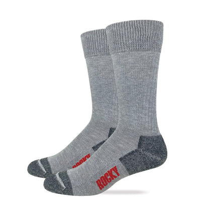 Rocky Mens Ultra Dri Non Binding Stretch Top Crew Work Boot Socks 2 Pair Pack