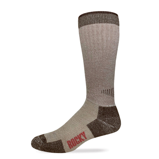 Rocky Mens Merino Wool Heavyweight Full Cushion Tall Boot Socks 1 Pair Pack