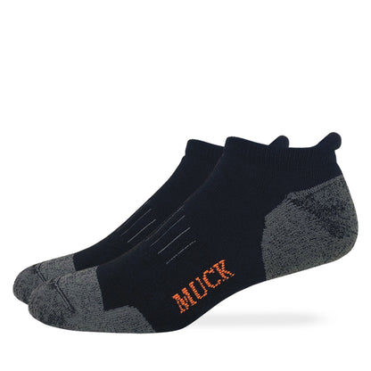 Muck Boot Mens Ultra Dri Low Cut Heel Tab Socks 2 Pair Pack