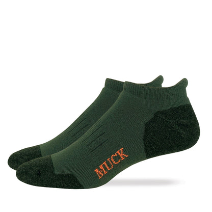 Muck Boot Mens Ultra Dri Low Cut Heel Tab Socks 2 Pair Pack