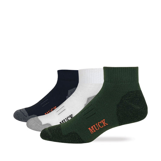 Muck Boot Mens Ultra Dri Full Cushion Quarter Socks 2 Pair Pack