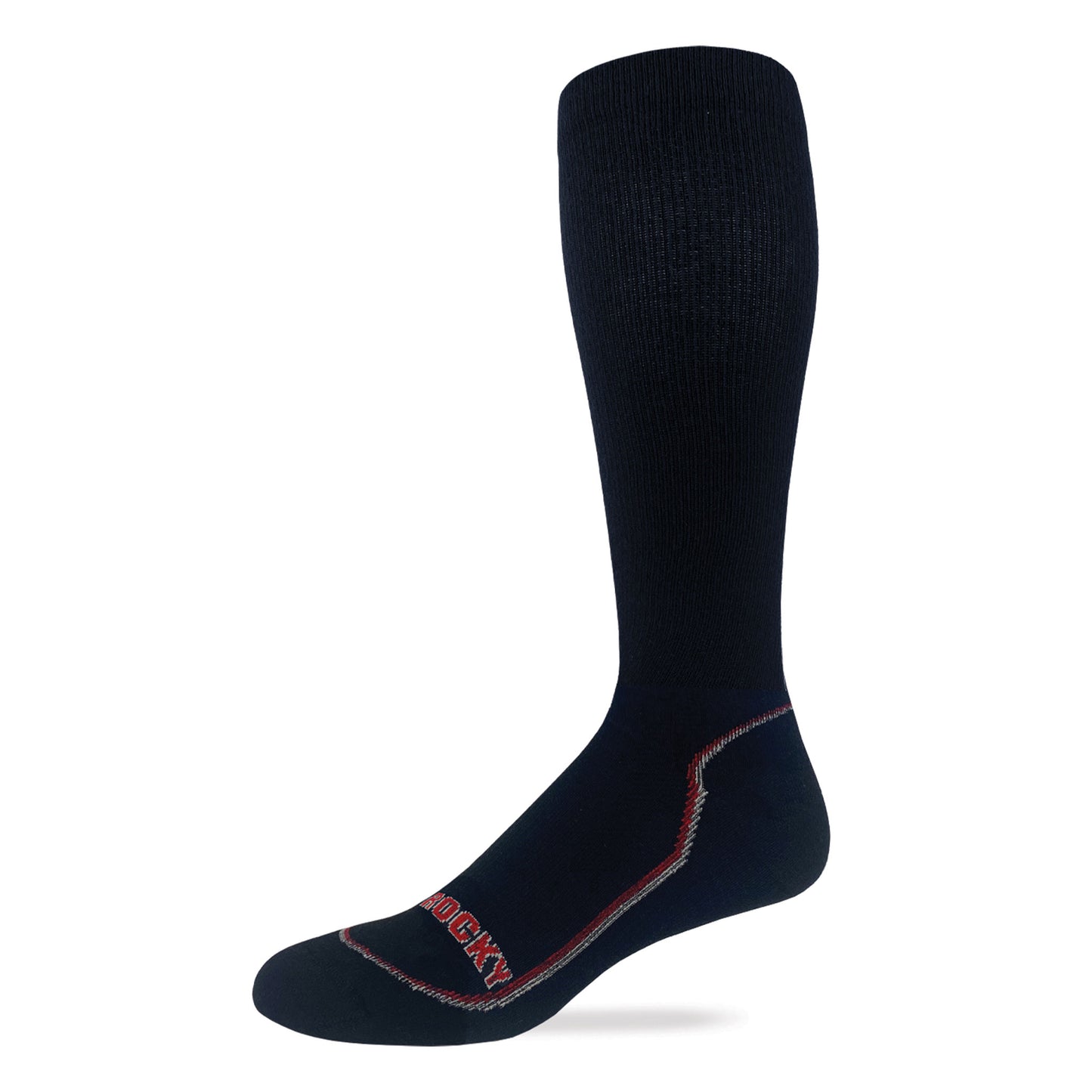 Rocky Mens Lightweight Merino Wool Year Round Tall Boot Socks 1 Pair Pack