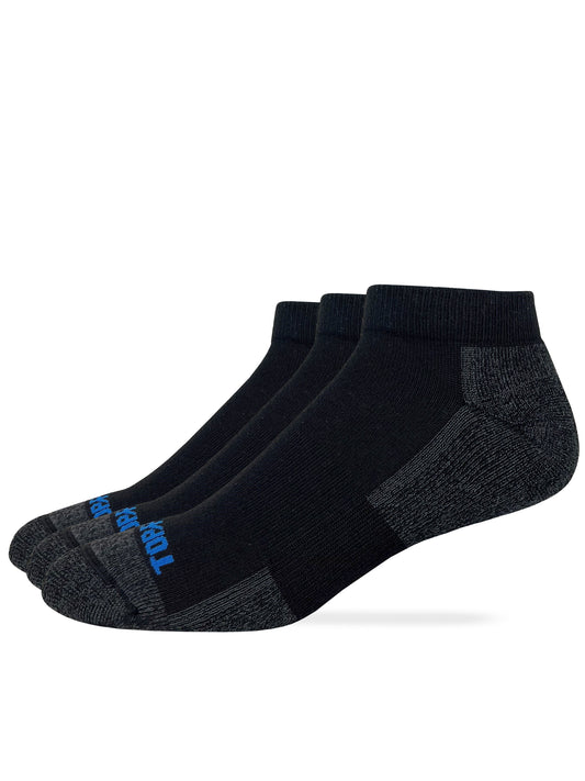 Top Flite Mens Moisture Wicking Low Cut Sport Socks 3 Pair Pack
