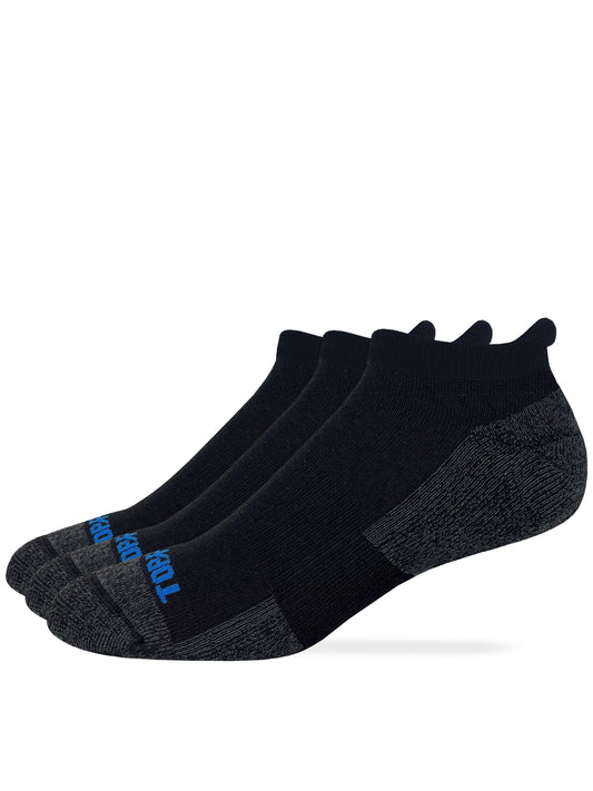 Top Flite Mens Moisture Wicking Low Cut Heel Tab Sport Socks 3 Pair Pack