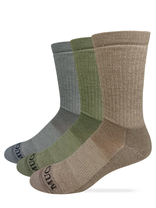 Muck Boot Mens Merino Wool Year Round Full Cushion Crew Boot Socks 1 Pair Pack