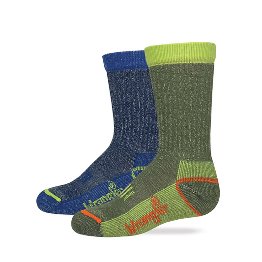 Wrangler Youth Boys Merino Wool Boot Socks 2 Pair Pack