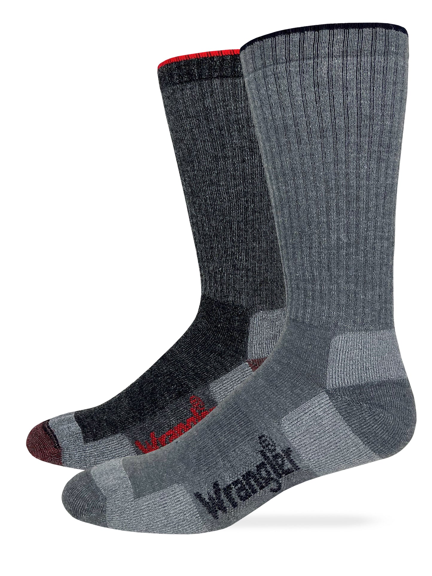 Wrangler Men's Riggs Merino Wool Mid Calf Work Boot Socks 2 Pack
