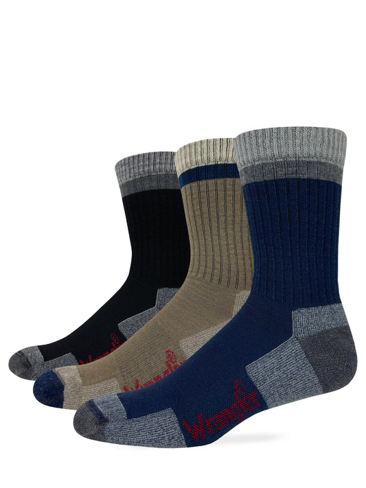 Wrangler Mens Merino Wool Outdoor Mini Crew Socks 1 Pair Pack