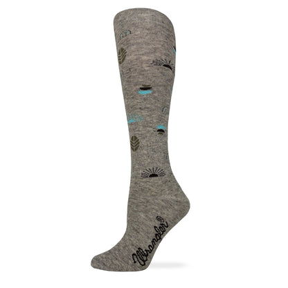 Wrangler Ladies Merino Wool Sunset Pattern Knee High Socks 1 Pair