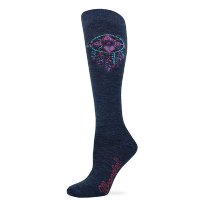 Wrangler Ladies Merino Wool Dreamcatcher Knee High Socks 1 Pair