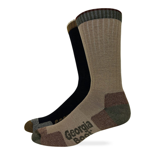 Georgia Boot Mens 65% Merino Wool Midweight Crew Socks 1 Pair