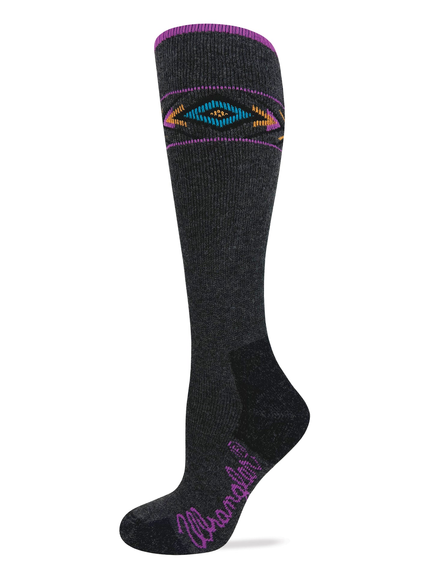 Wrangler Ladies Merino Wool Full Cushion Aztec Socks 1 Pair