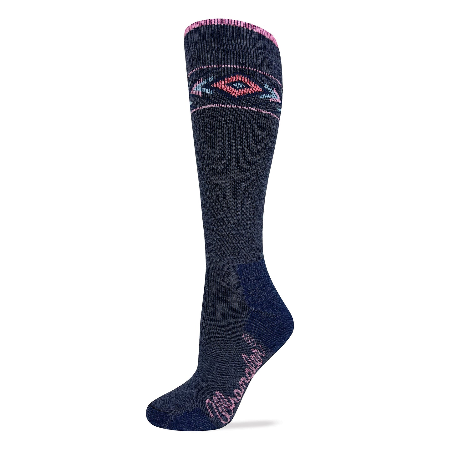 Wrangler Ladies Merino Wool Full Cushion Aztec Socks 1 Pair