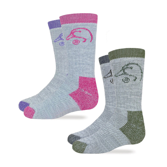 Ducks Unlimited Youth Merino Wool Blend Boot Socks 2 Pack