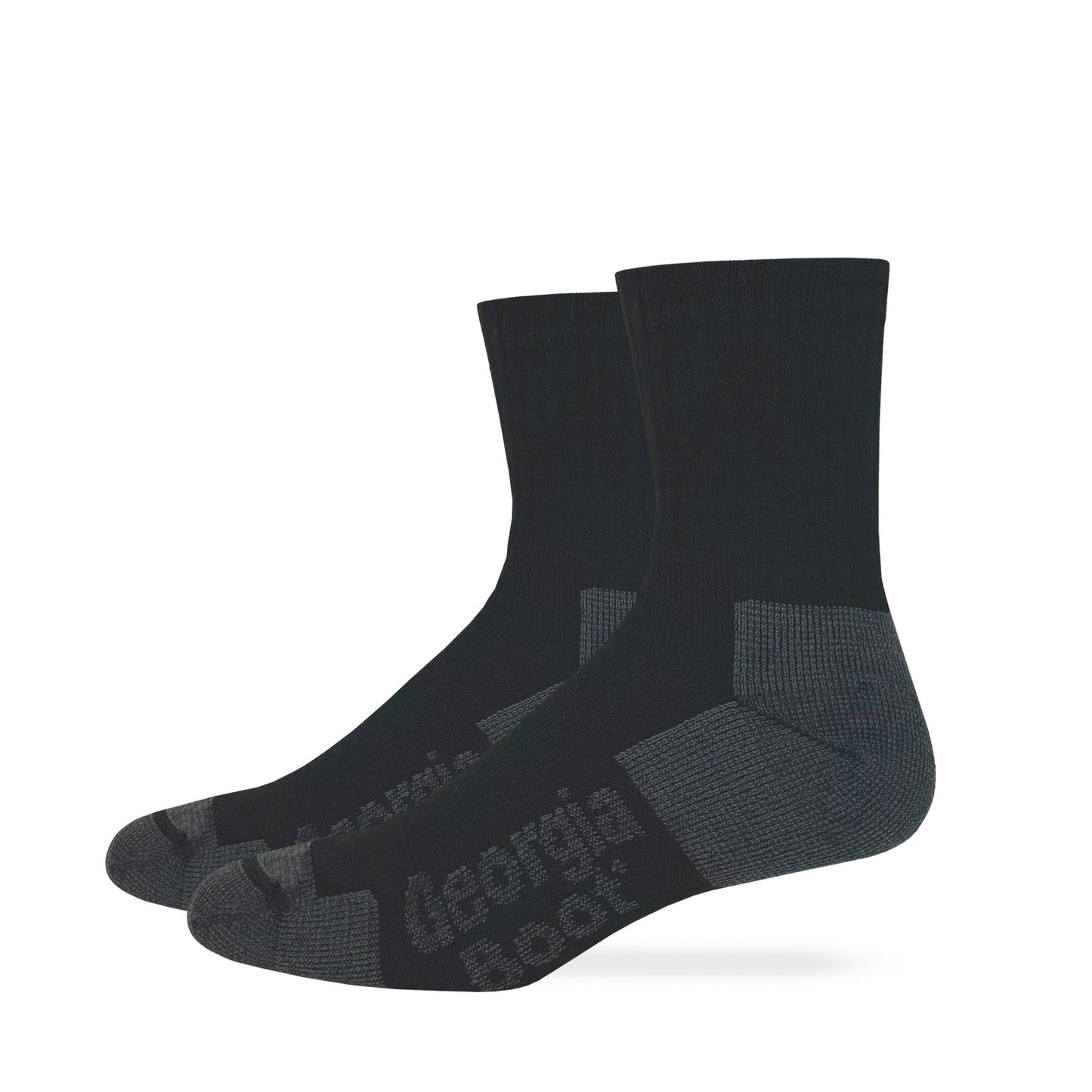 Georgia Boot Mens Ultra-Dri® Midweight Quarter Socks 2 Pack