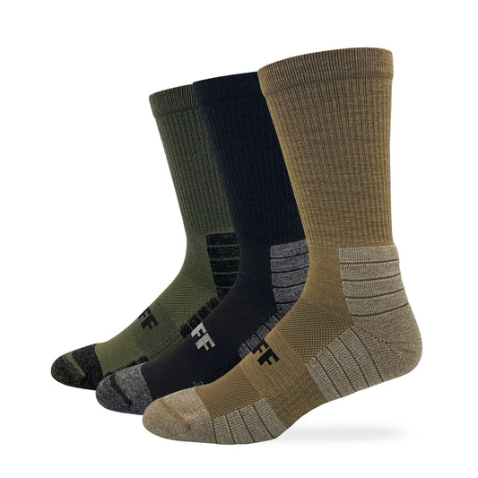 CUFF Adaptive Fit Merino Wool Crew Socks 1 Pair