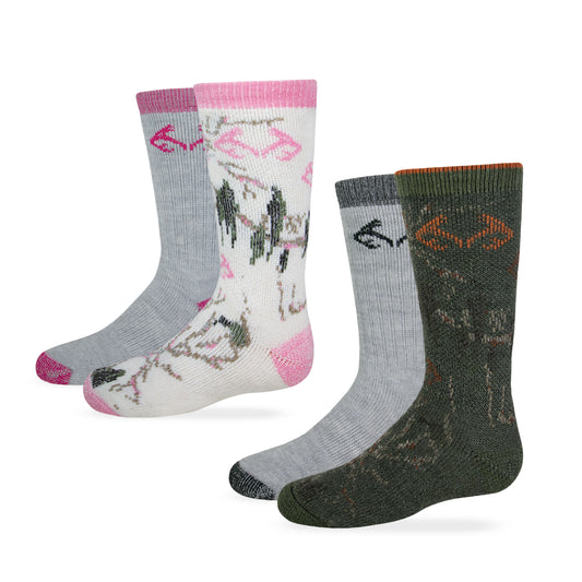 Realtree Girl's Camo Boot Socks 2 Pair