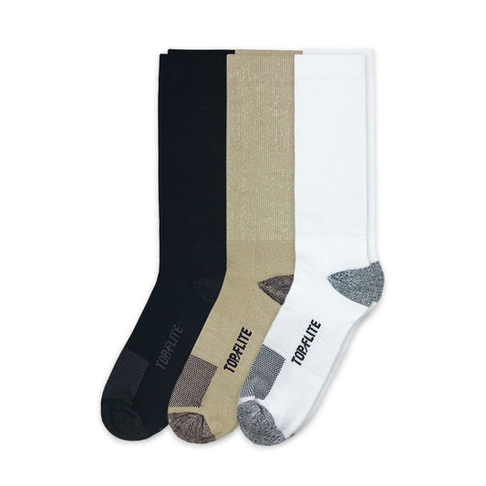 Top Flite Men's Ultra Dri Crew Socks 2 Pair Pack