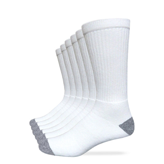 Carolina Ultimate Men's Cotton Crew Work Socks 6 Pair Pack
