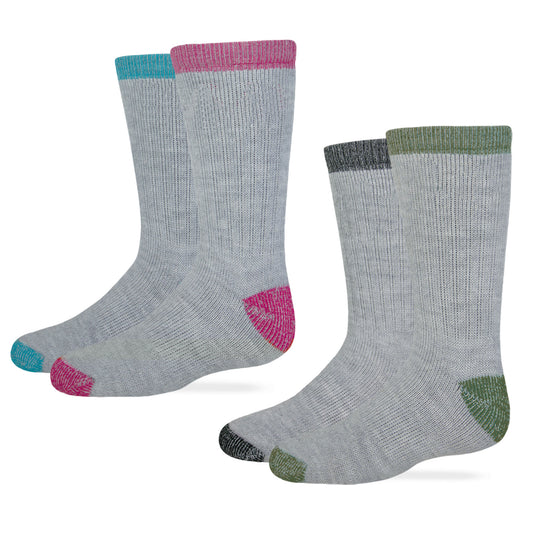 Carolina Ultimate Youth Boys Girls Merino Wool Blend Boot Socks 2 Pair
