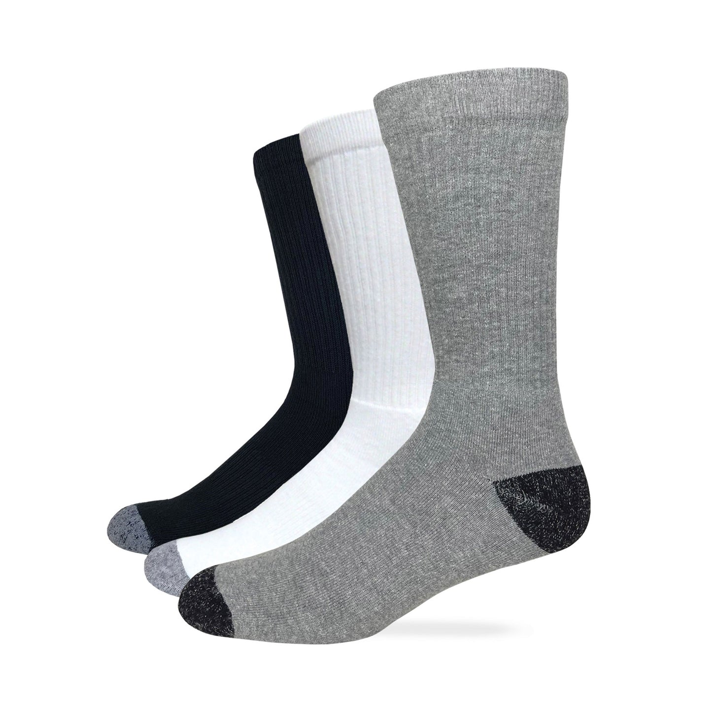 Carolina Ultimate Men's Cotton Crew Socks 3 Pair