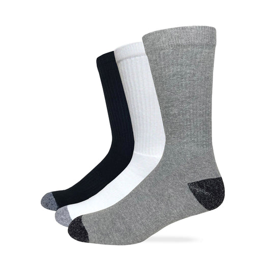 Carolina Ultimate Men's Cotton Crew Socks 3 Pair