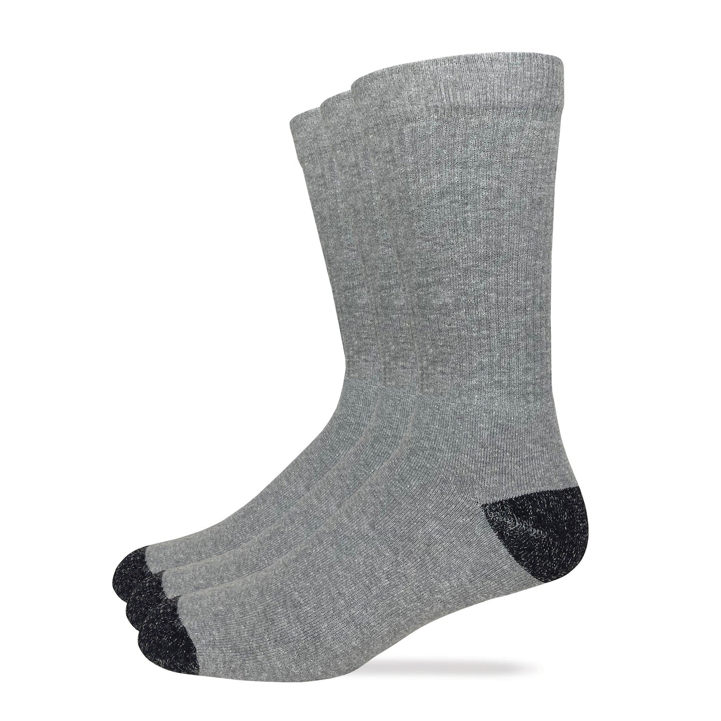 Carolina Ultimate Men's Cotton Crew Socks 3 Pair